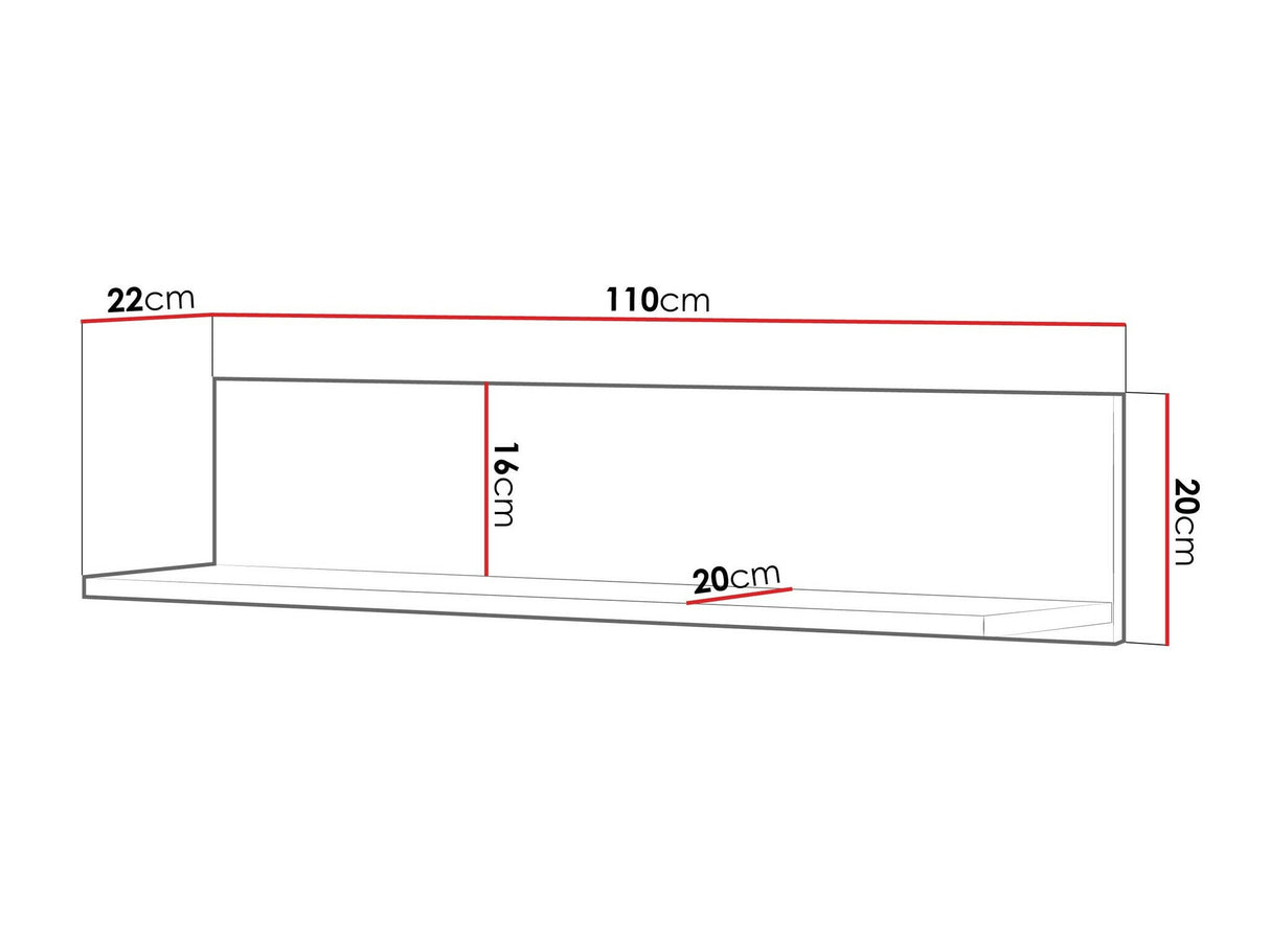 Estantería de pared 611760