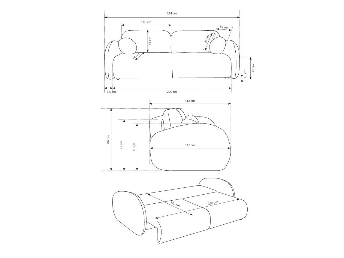 Sofá cama 614097