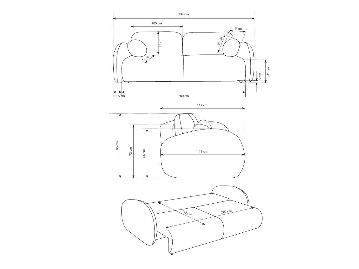 Sofá cama 614097