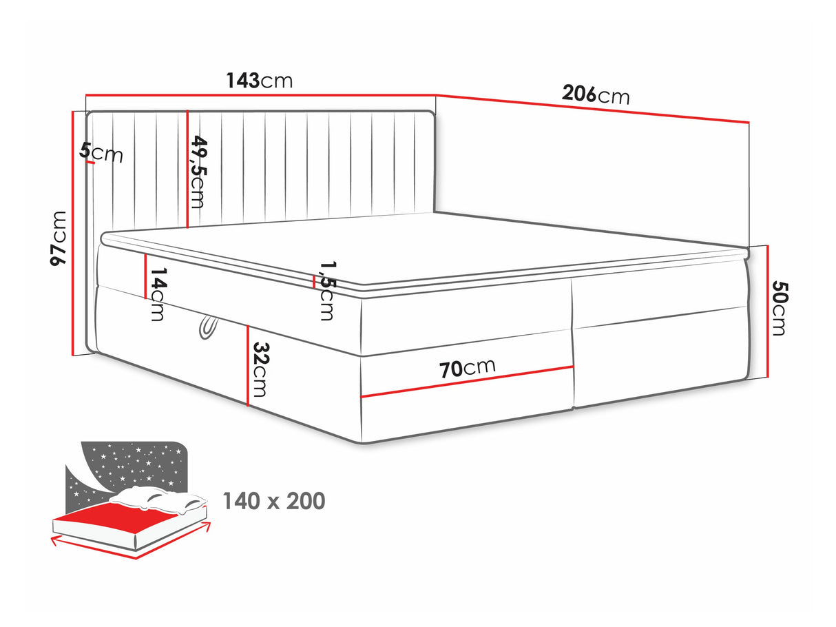 Cama continental 616711
