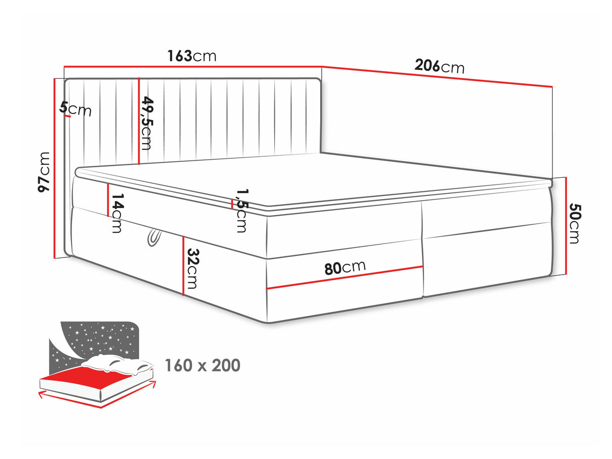Cama continental 616711
