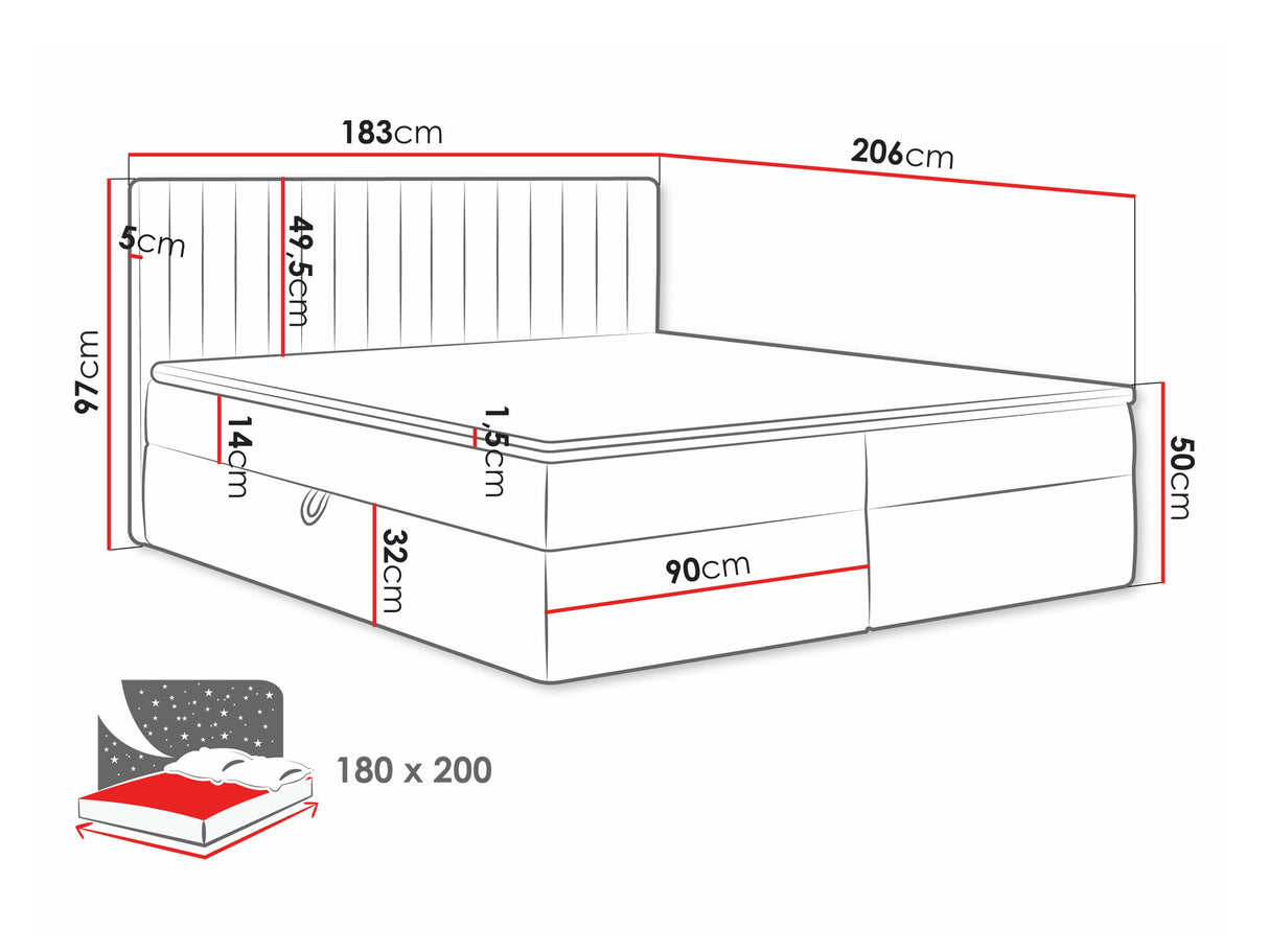 Cama continental 616711