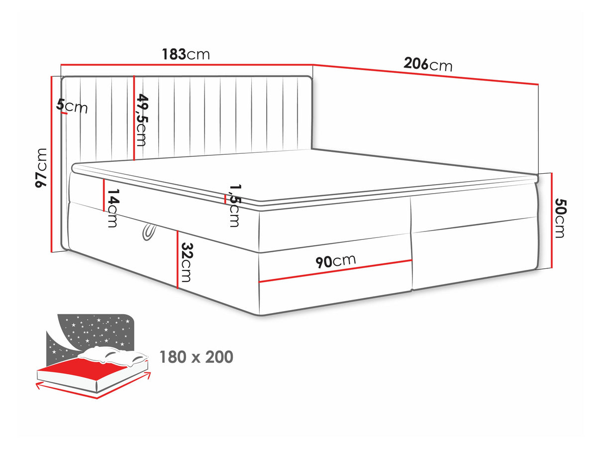 Cama continental 616711