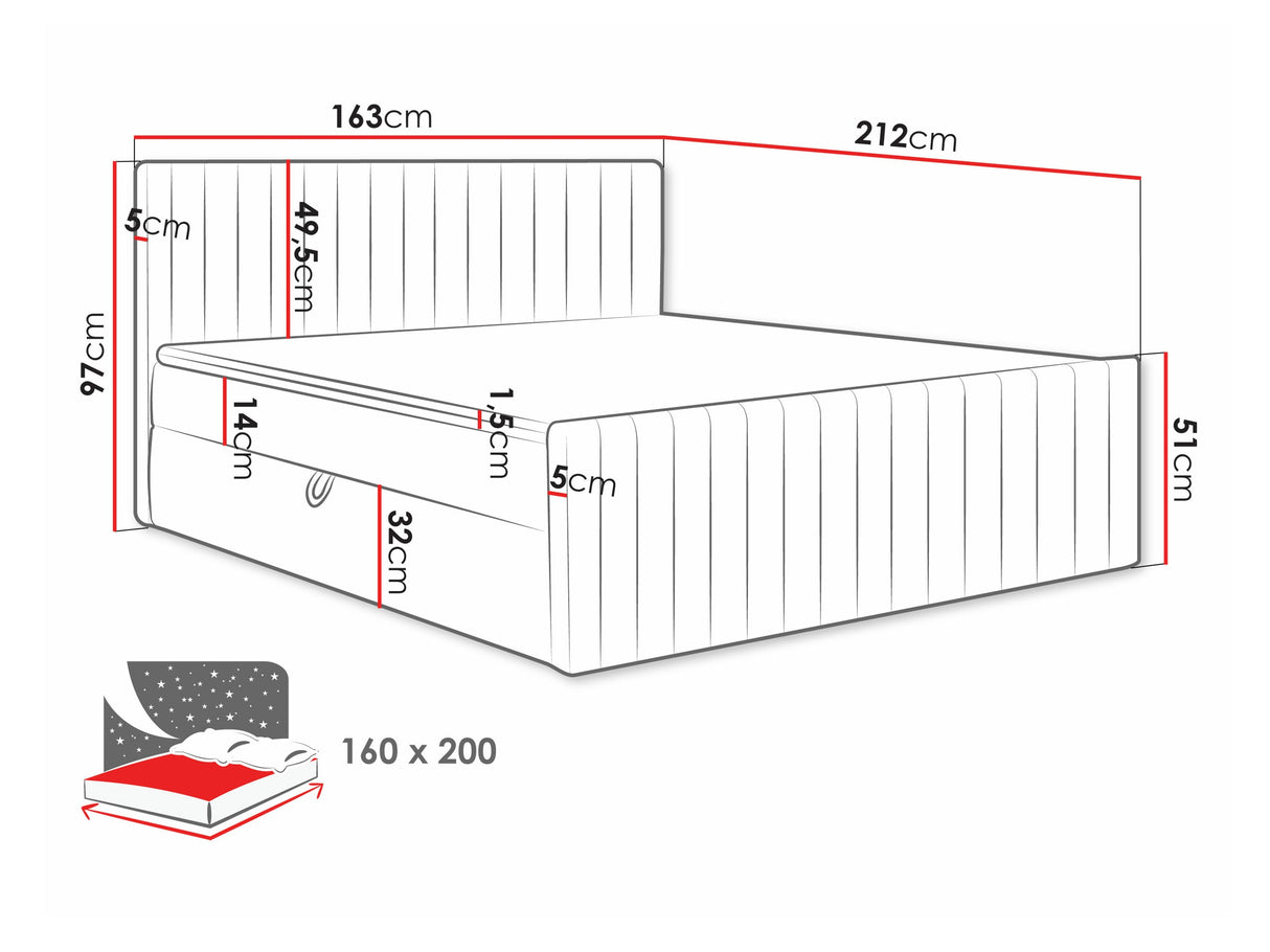 Cama continental 616765