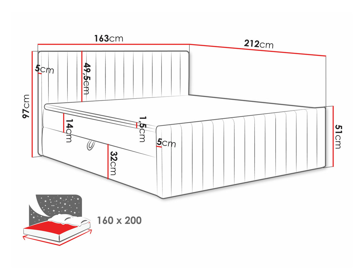 Cama continental 616765