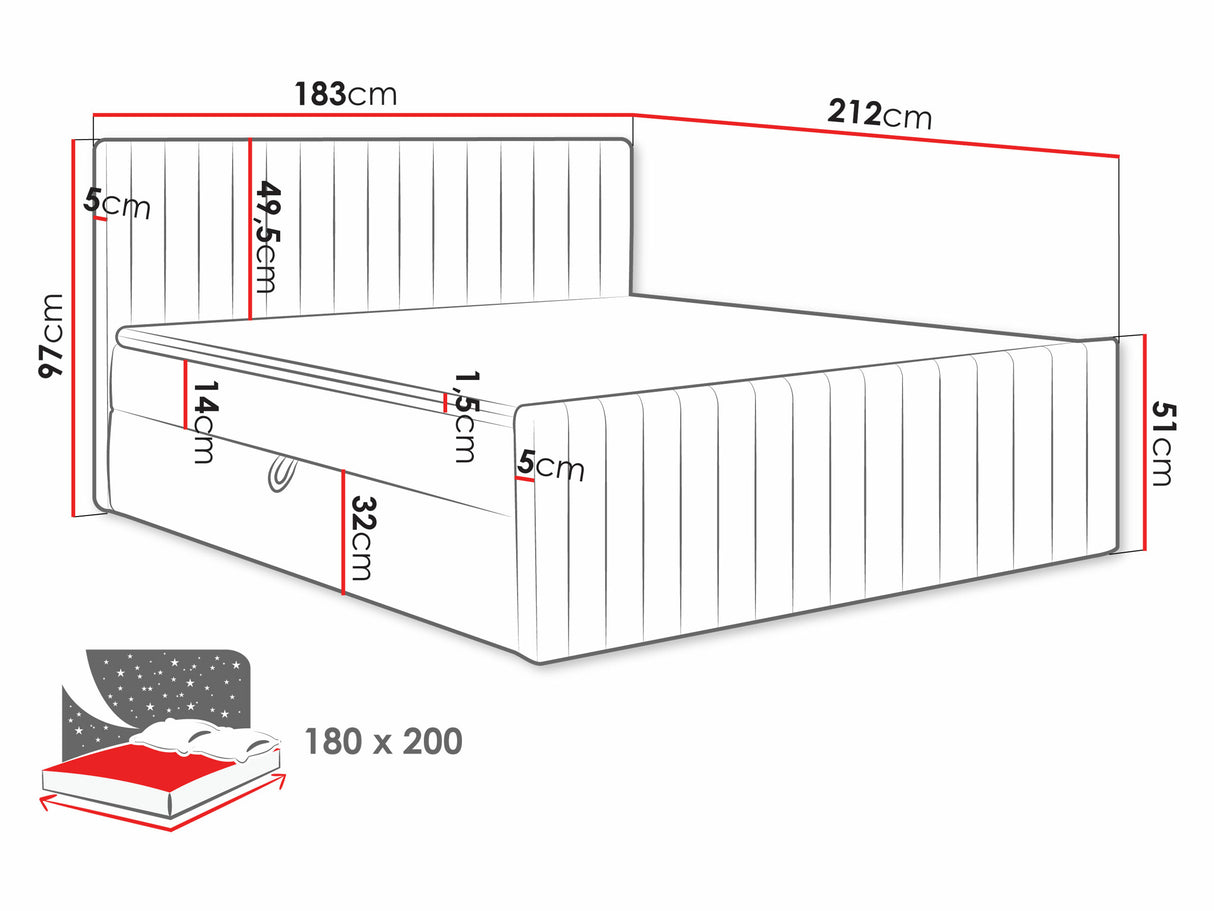 Cama continental 616765