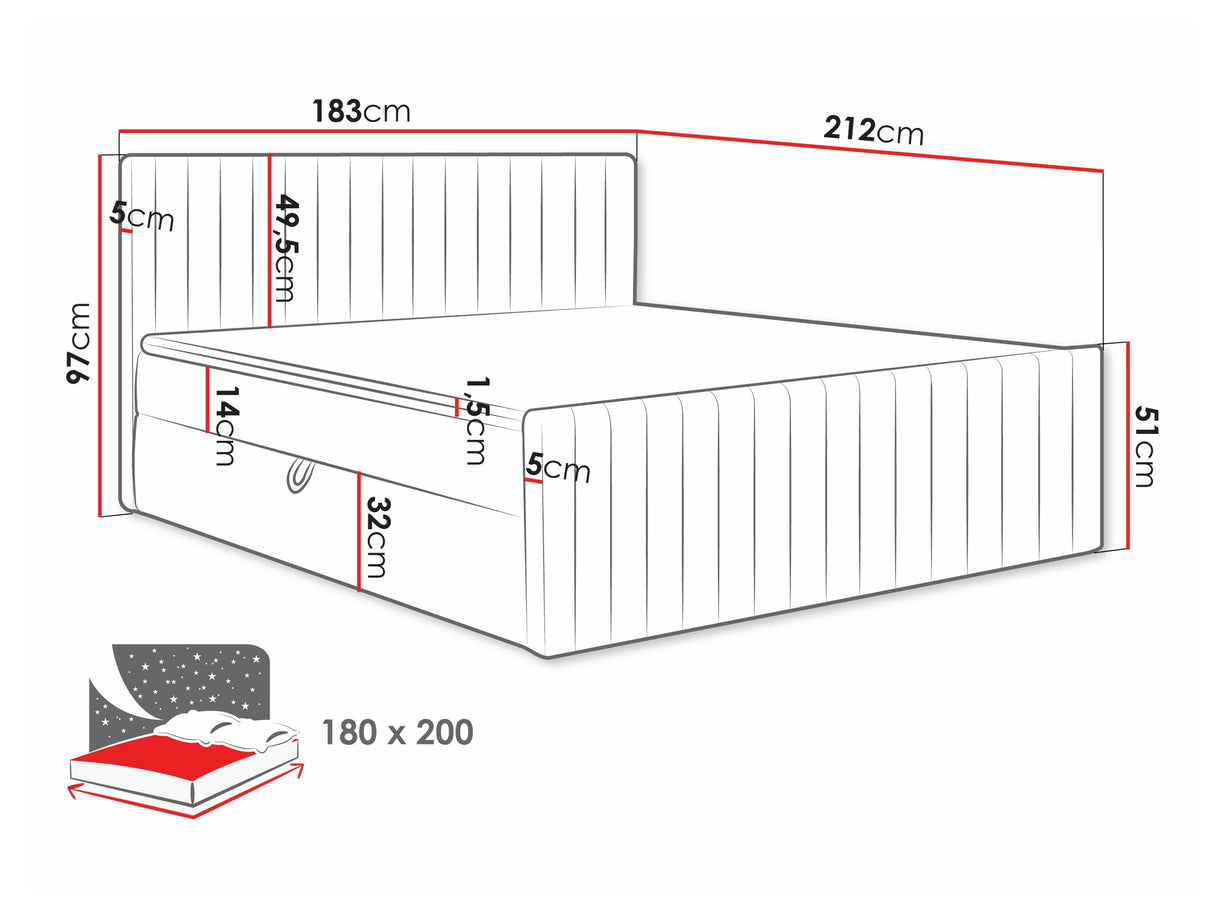 Cama continental 616765