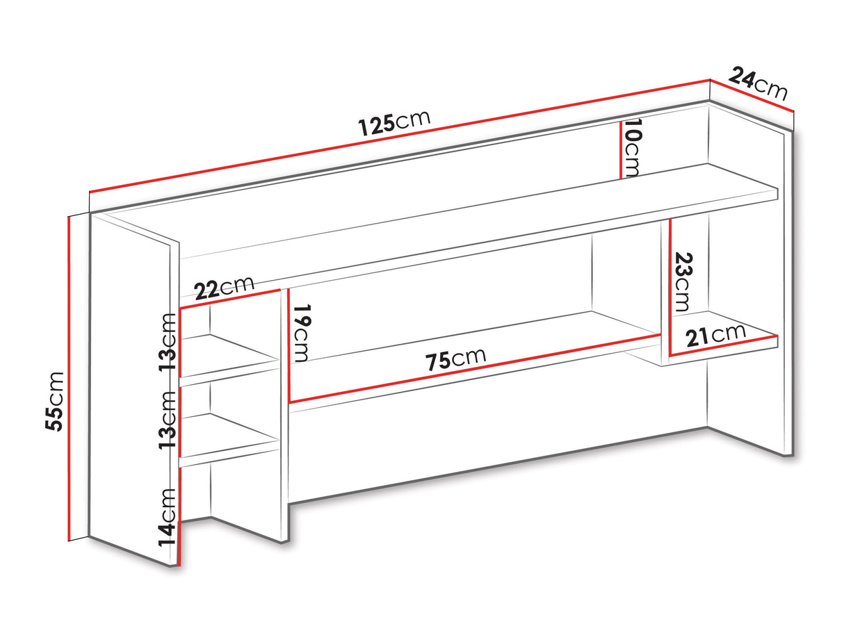 Estantería de pared 90859
