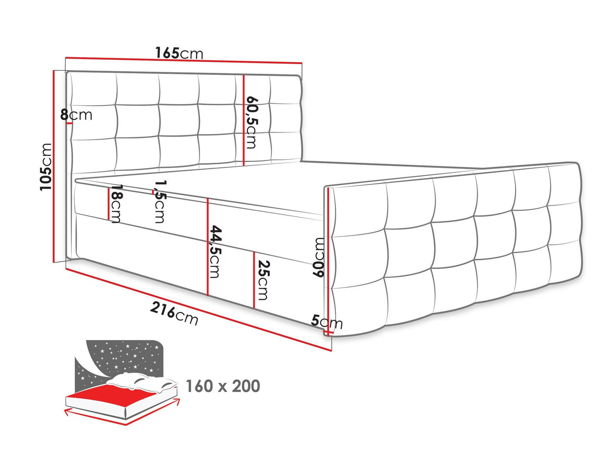 Cama continental 372655