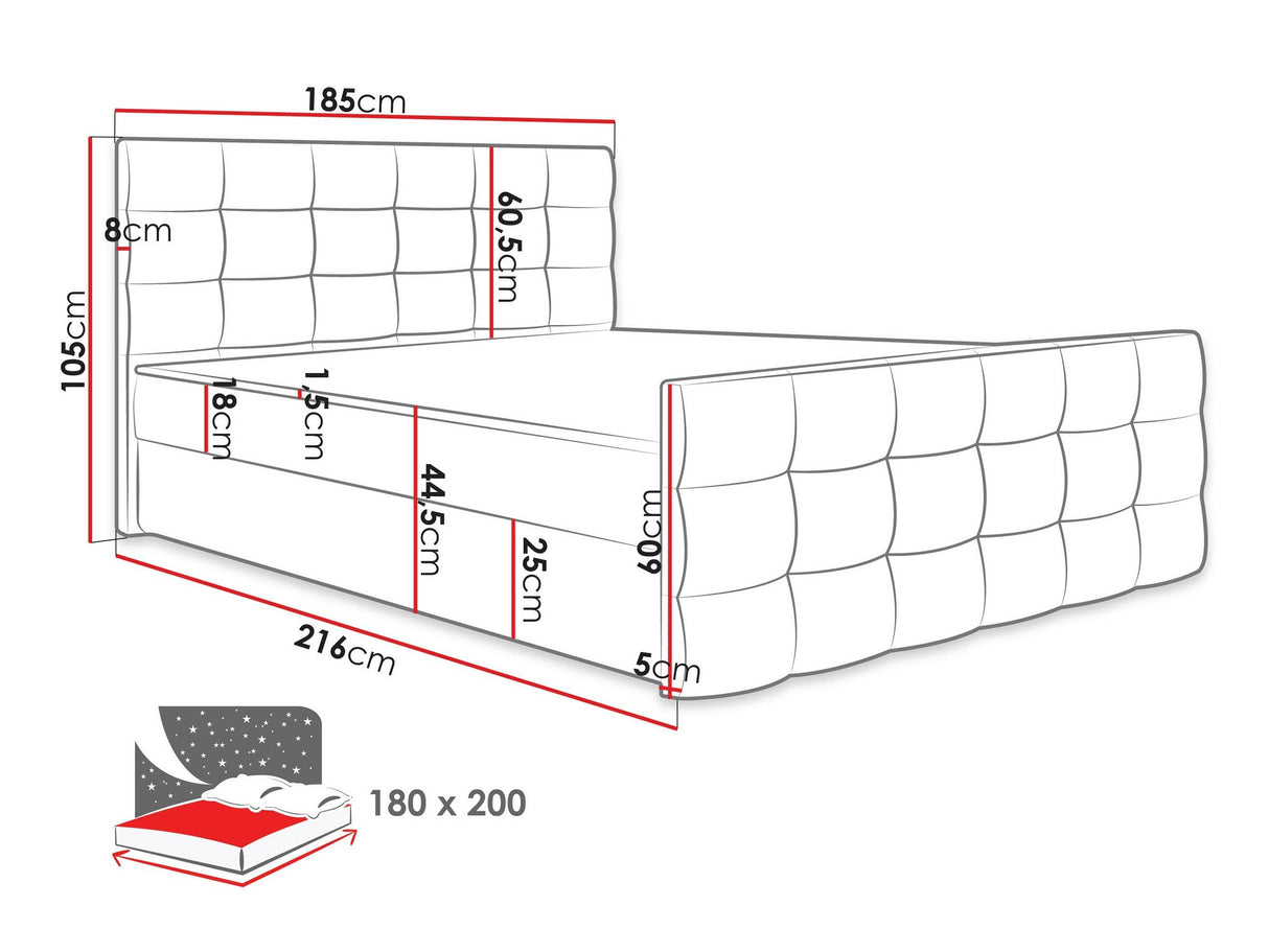 Cama continental 372655