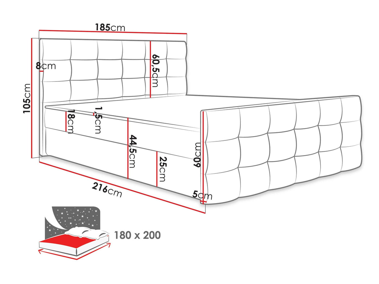 Cama continental 372655