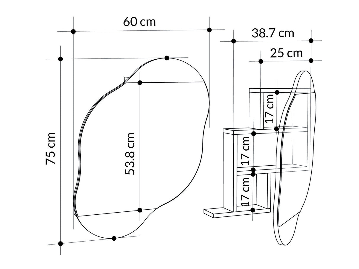 Mueble con espejo para baño 627376