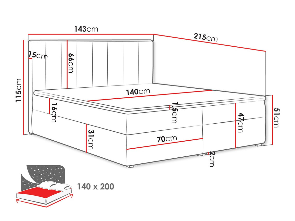 Cama continental 320788