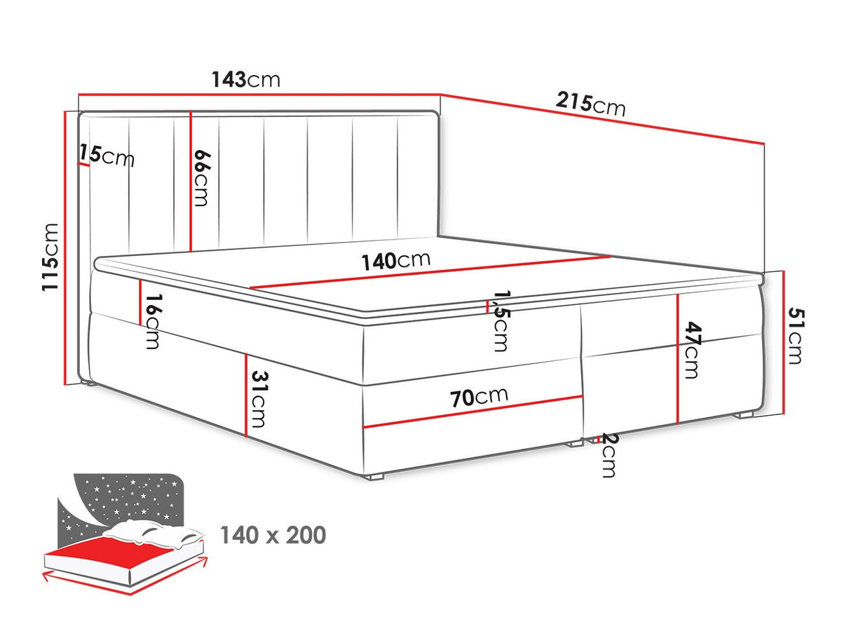 Cama continental 320788