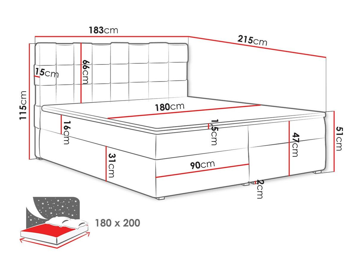 Cama continental 320882