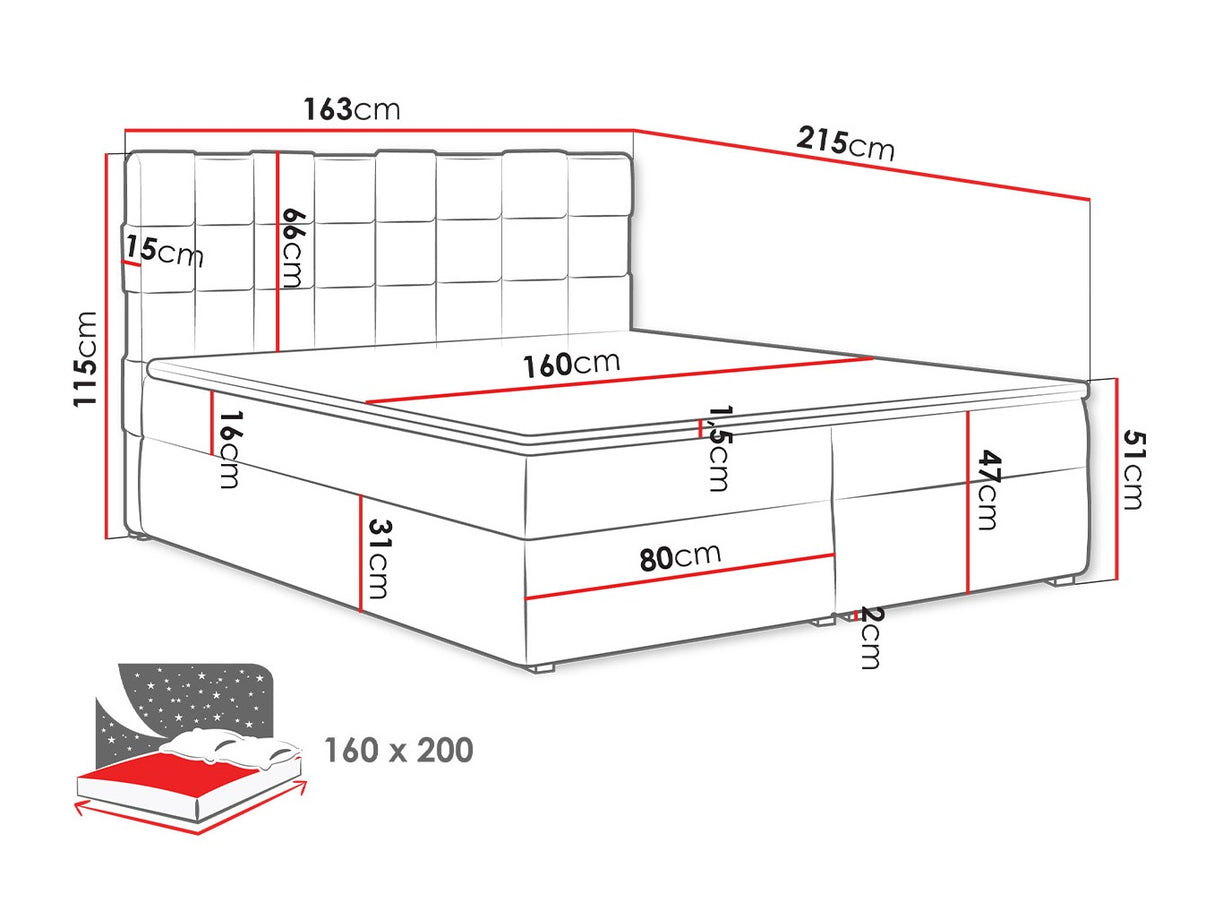 Cama continental 320882