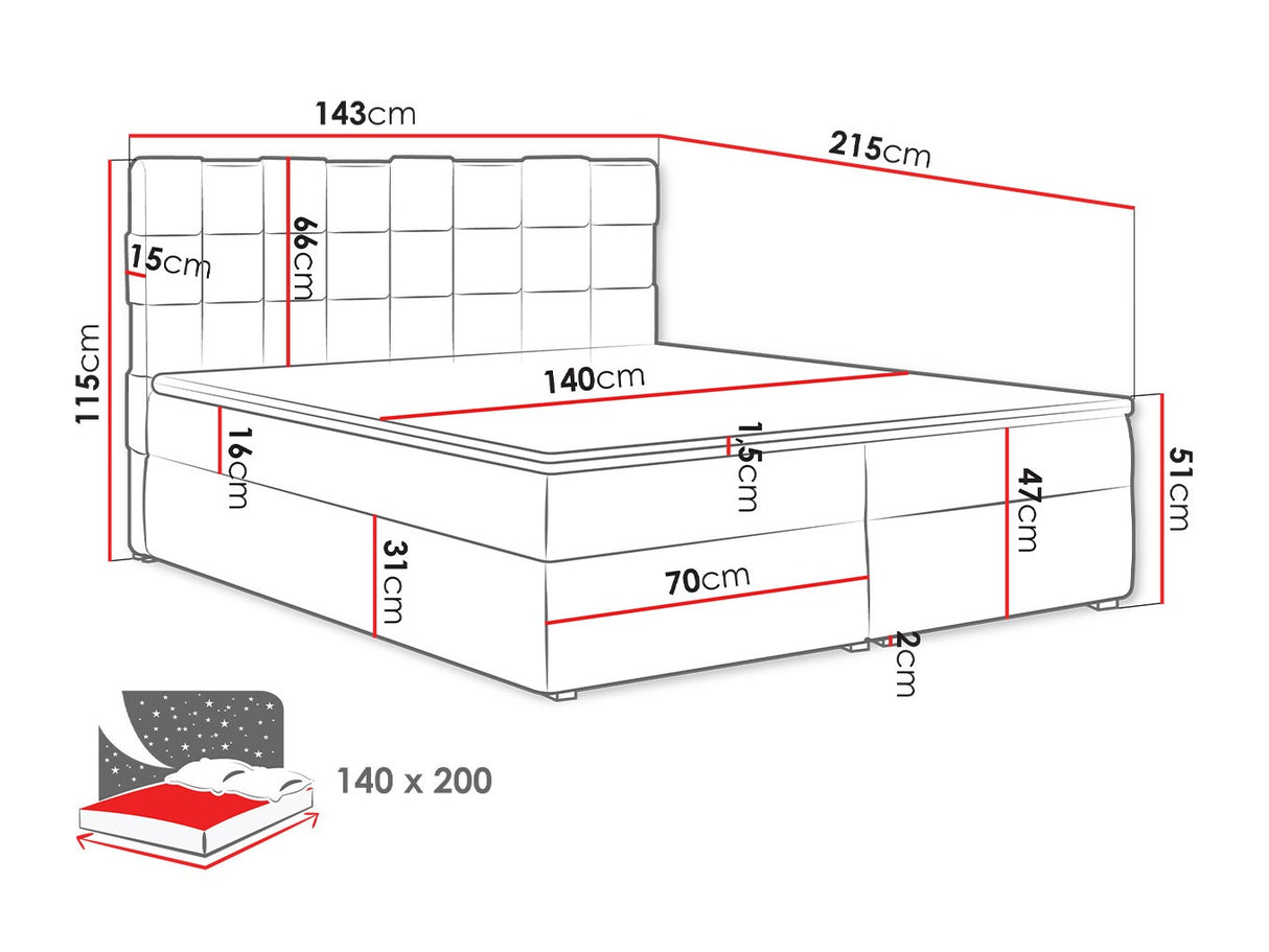 Cama continental 320882