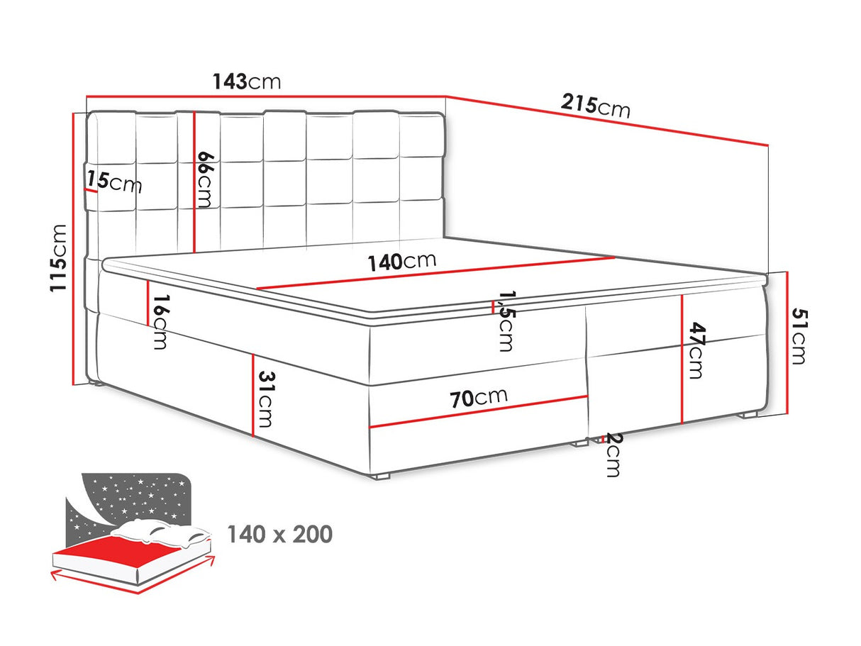 Cama continental 320882