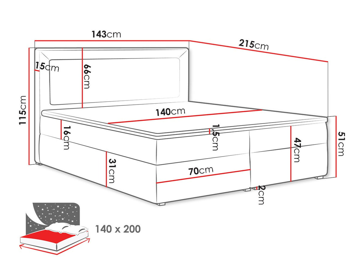 Cama continental 180929