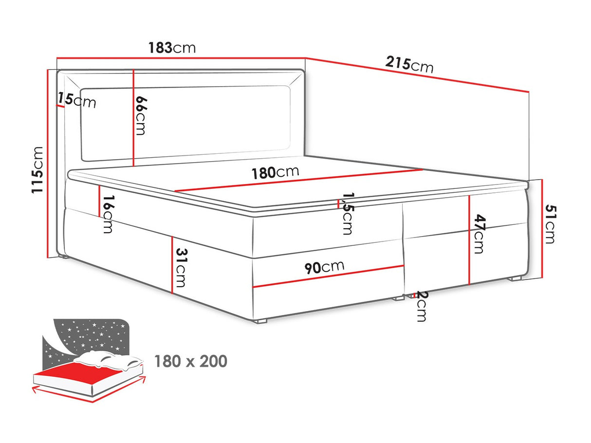 Cama continental 180929
