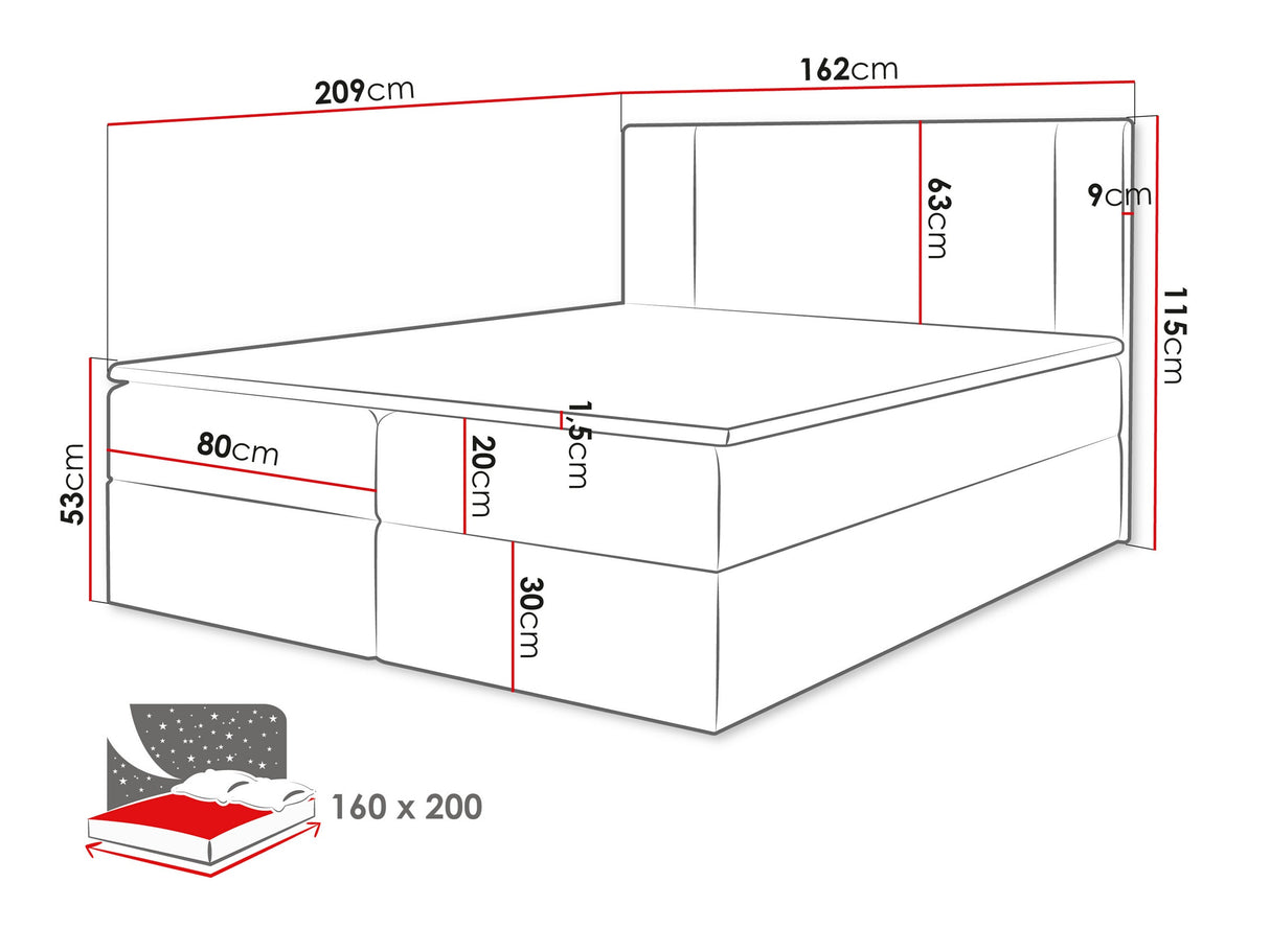 Cama continental 629505