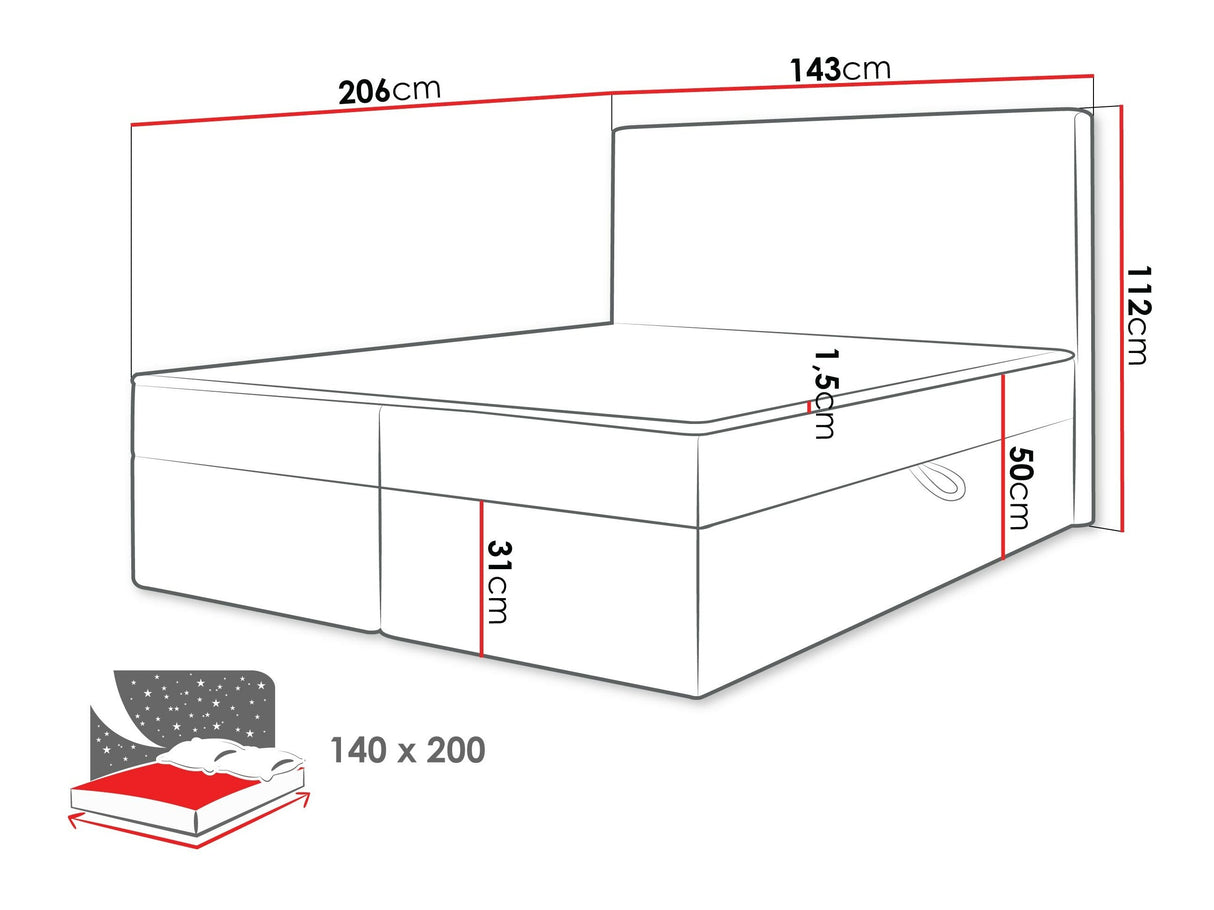 Cama continental 629463