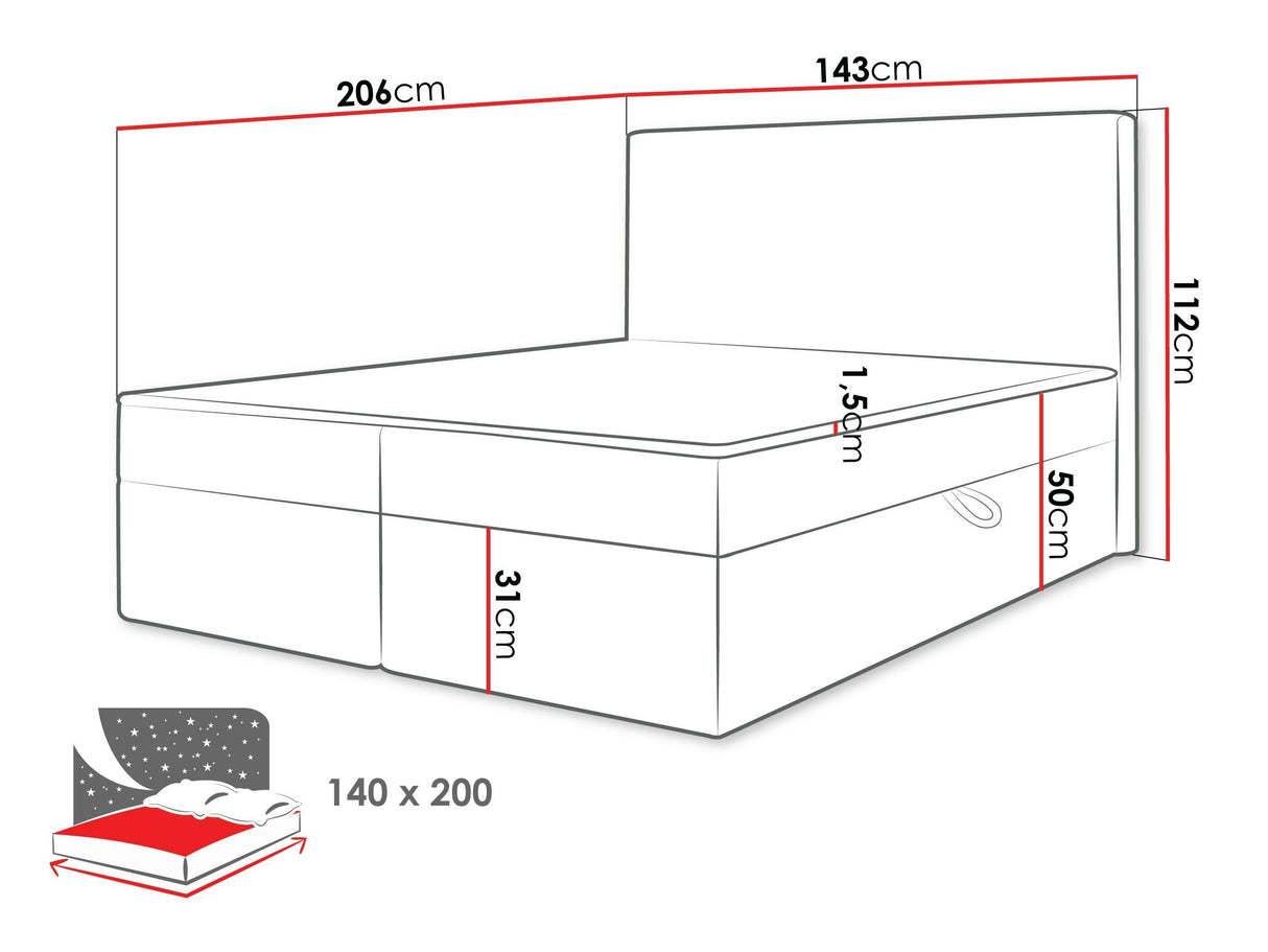 Cama continental 629463