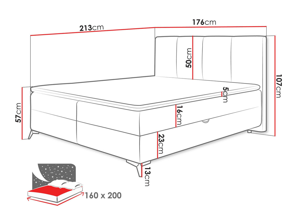 Cama continental 632606
