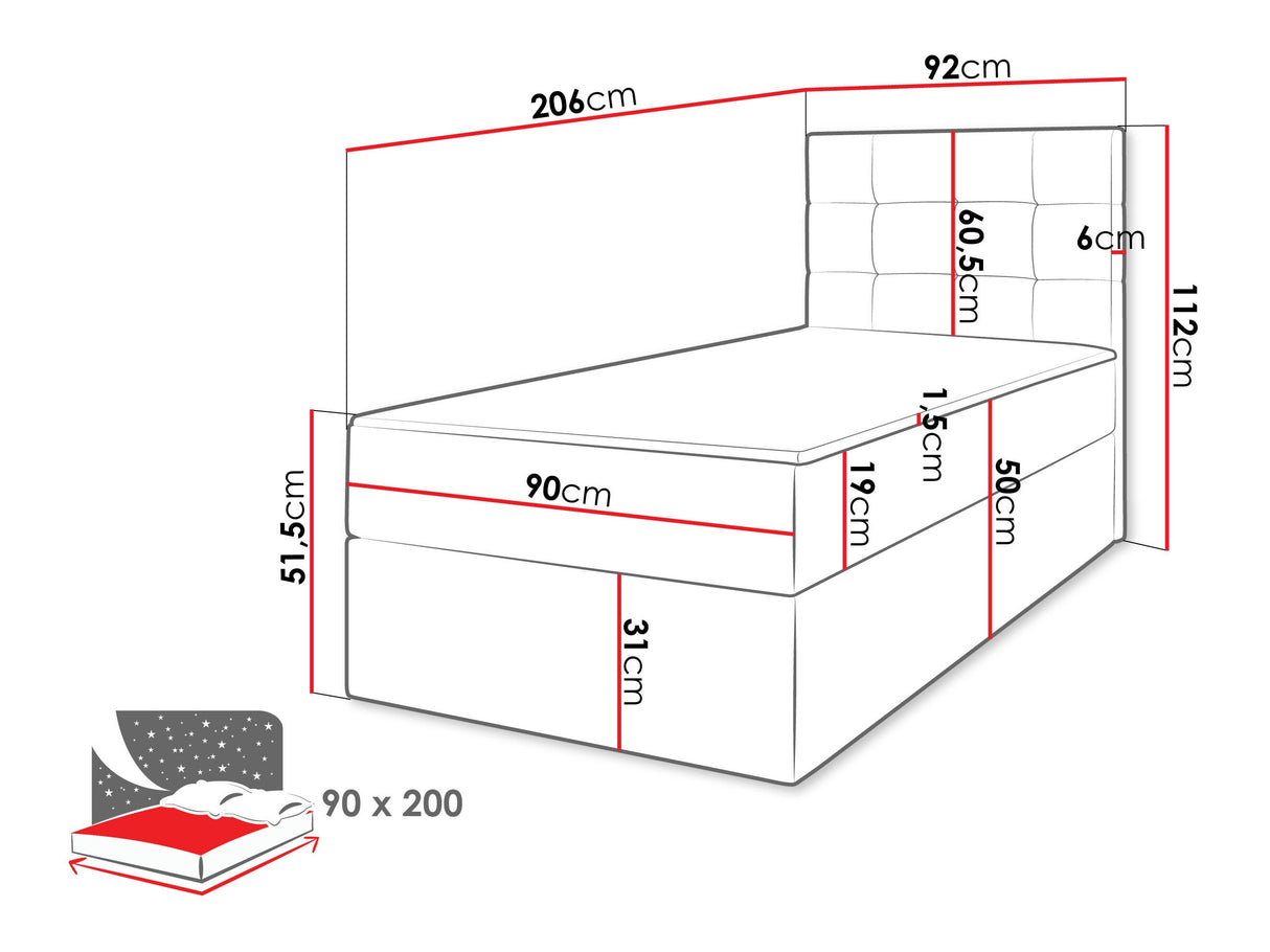 Cama continental 565501