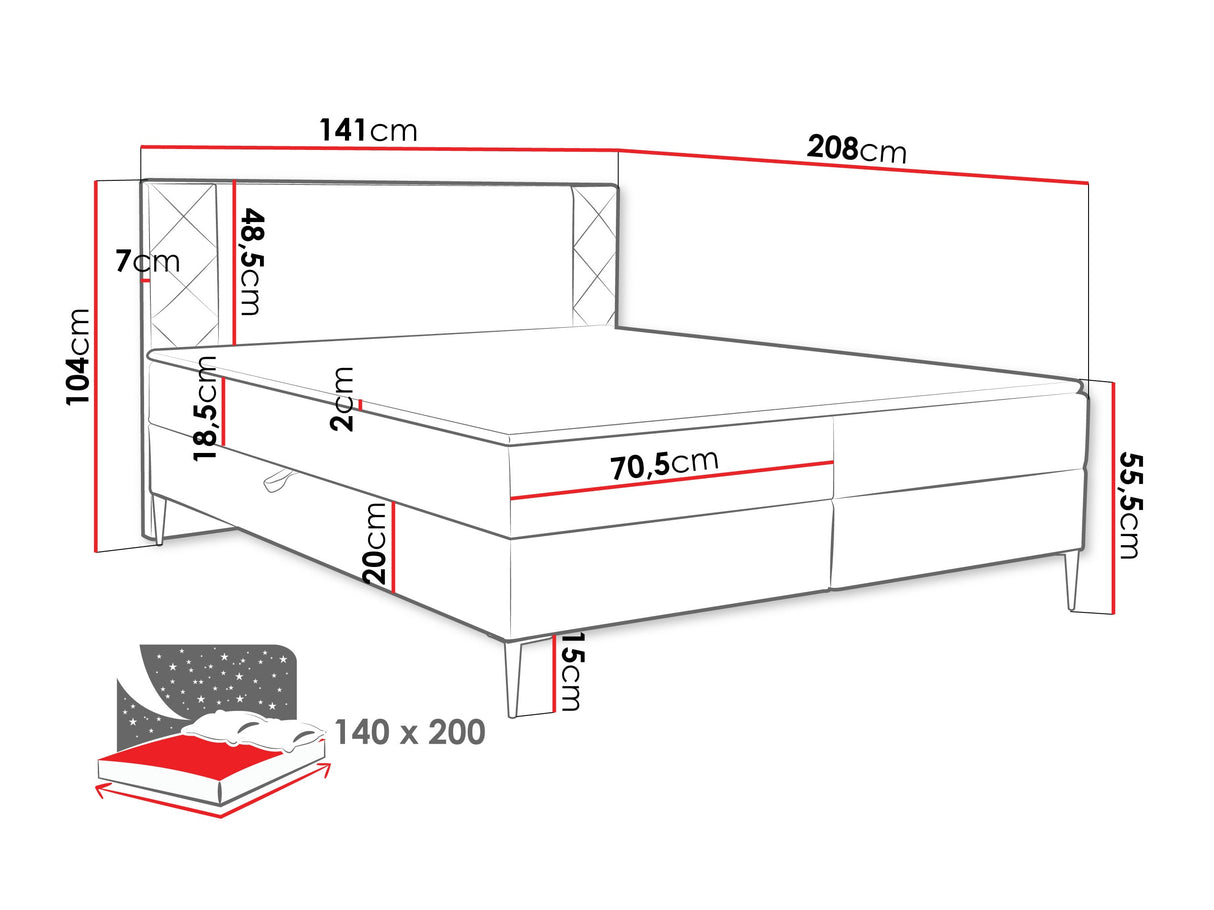 Cama continental 640907