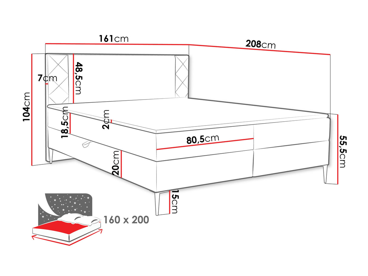 Cama continental 640907