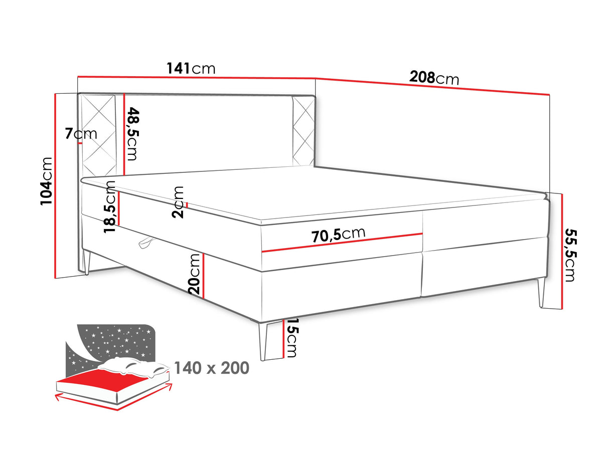 Cama continental 640907