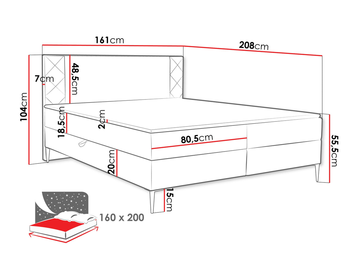 Cama continental 640907