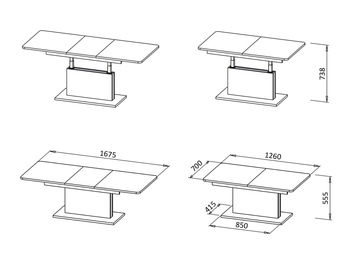 Mesa de centro convertible 448979 4577336