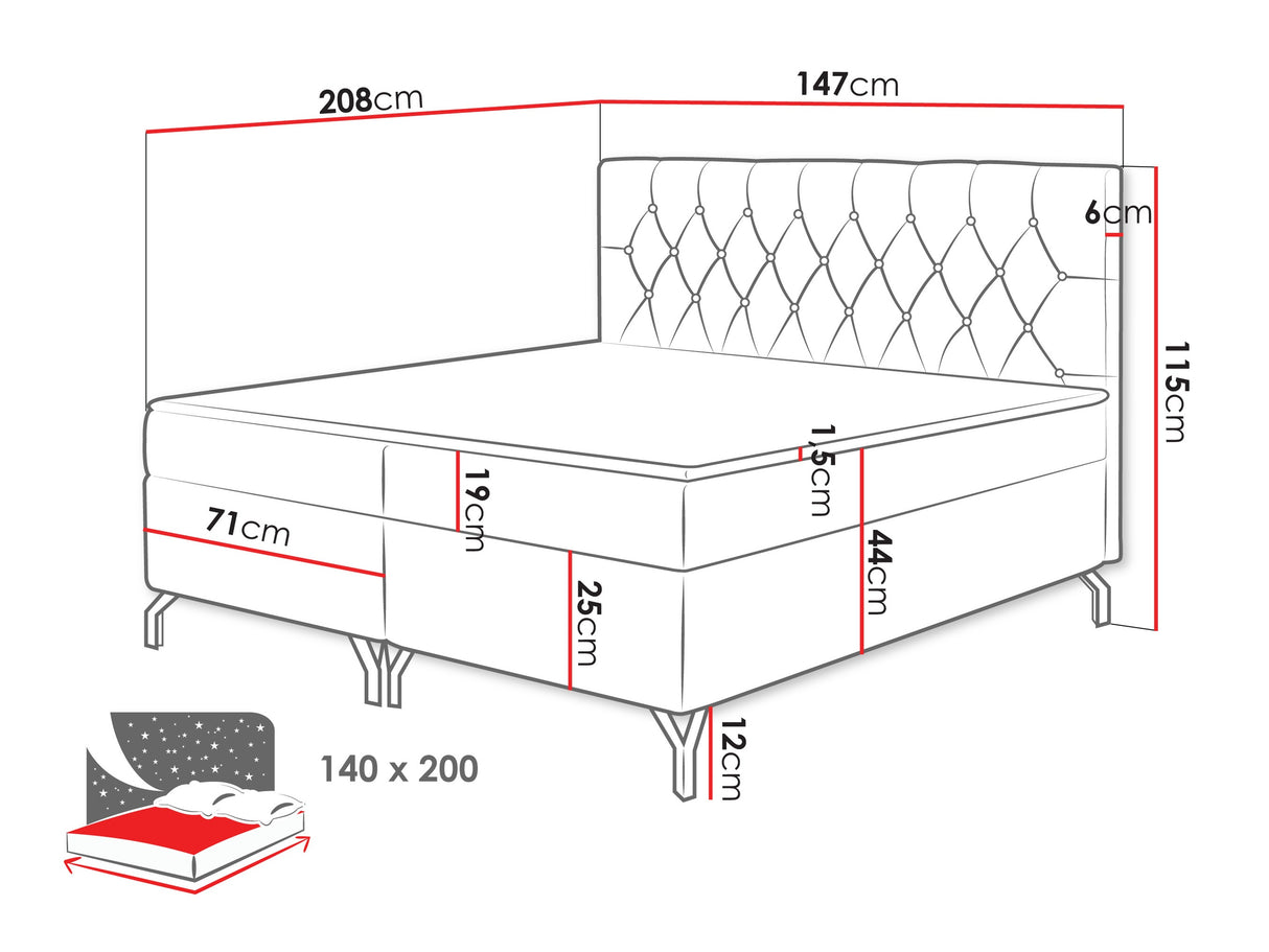 Cama continental 650101