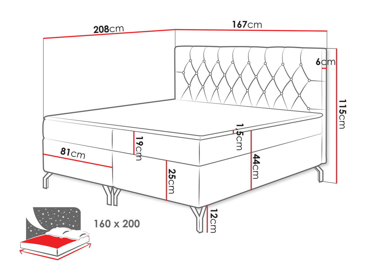 Cama continental 650101