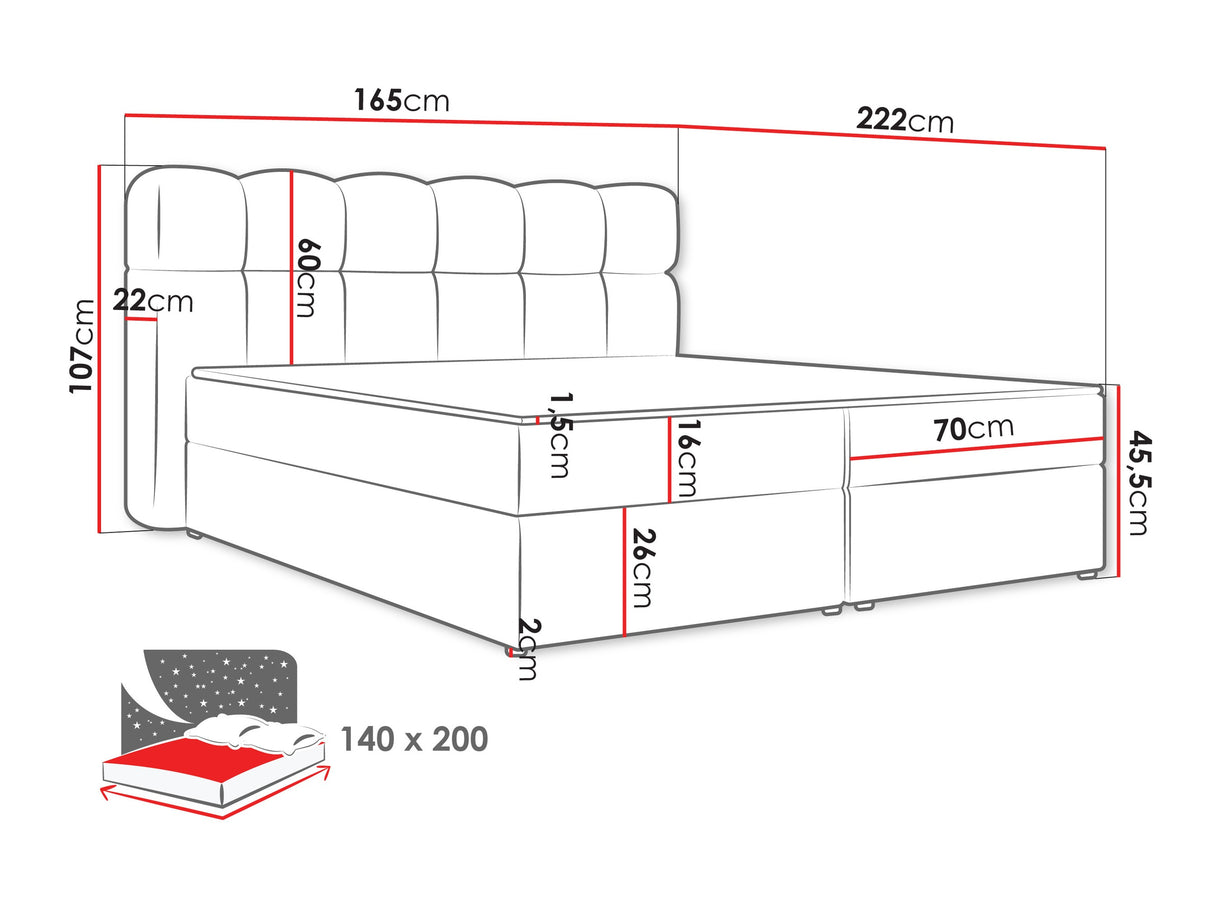Cama continental 664012