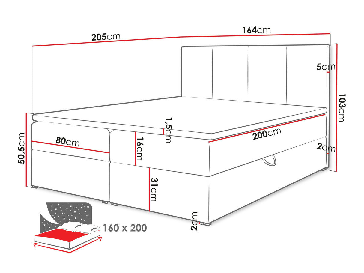 Cama continental 263501 4968817