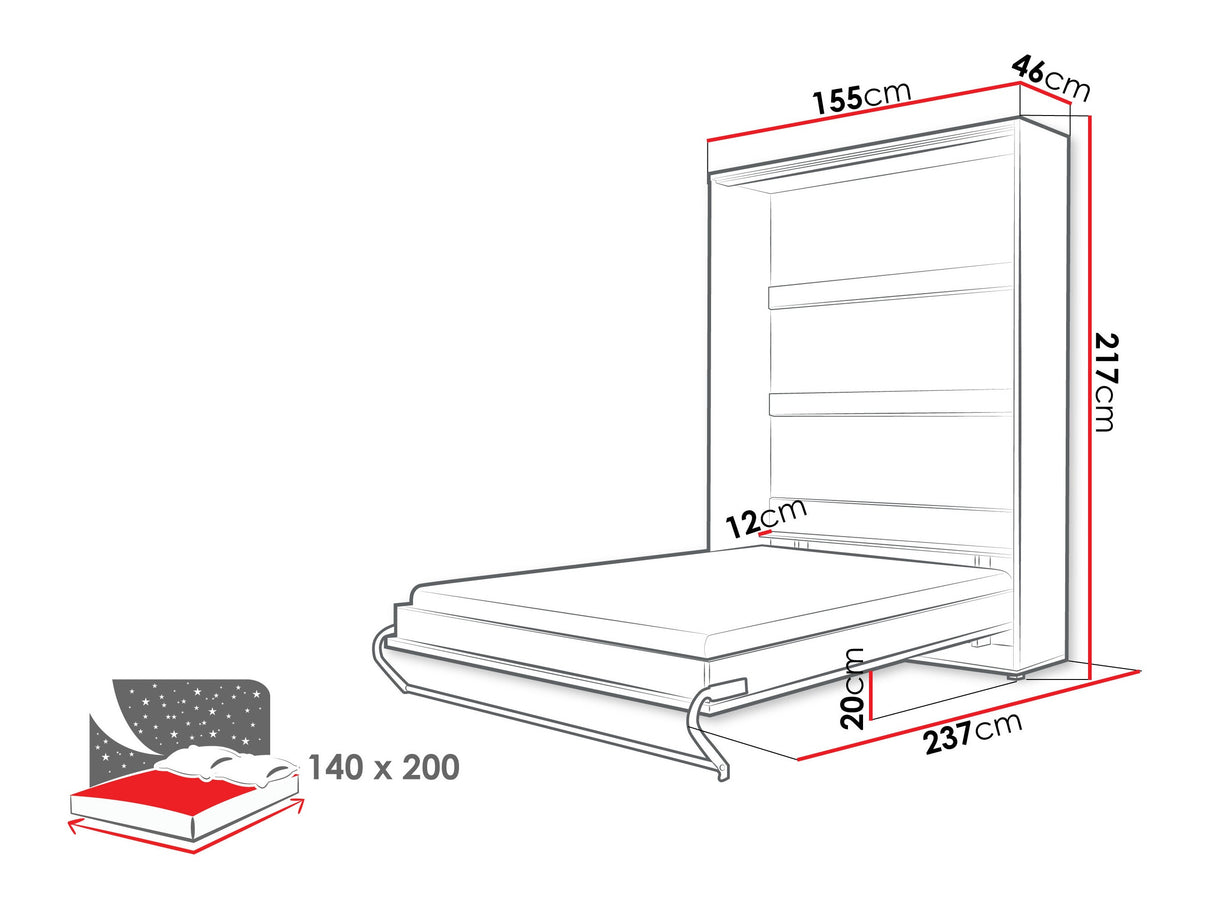 Cama plegable 483040