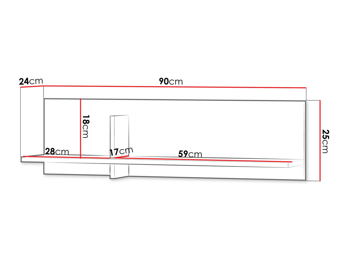 Estantería de pared 676334