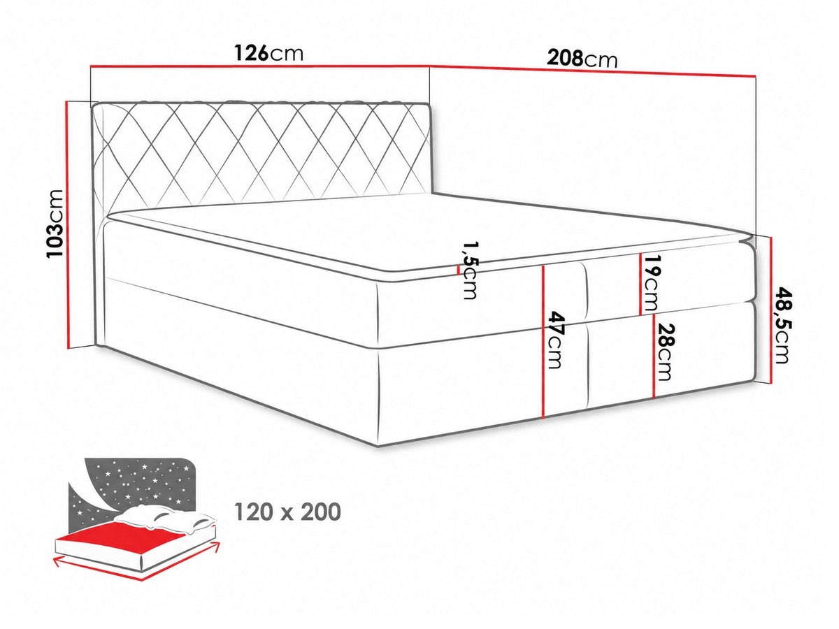 Cama continental 115264 5080110