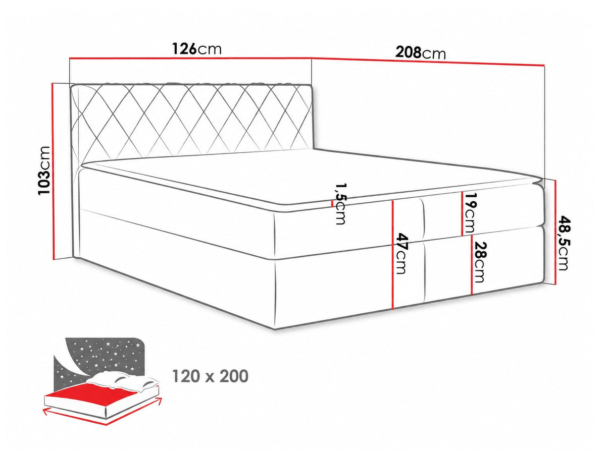 Cama continental 115264 5080112