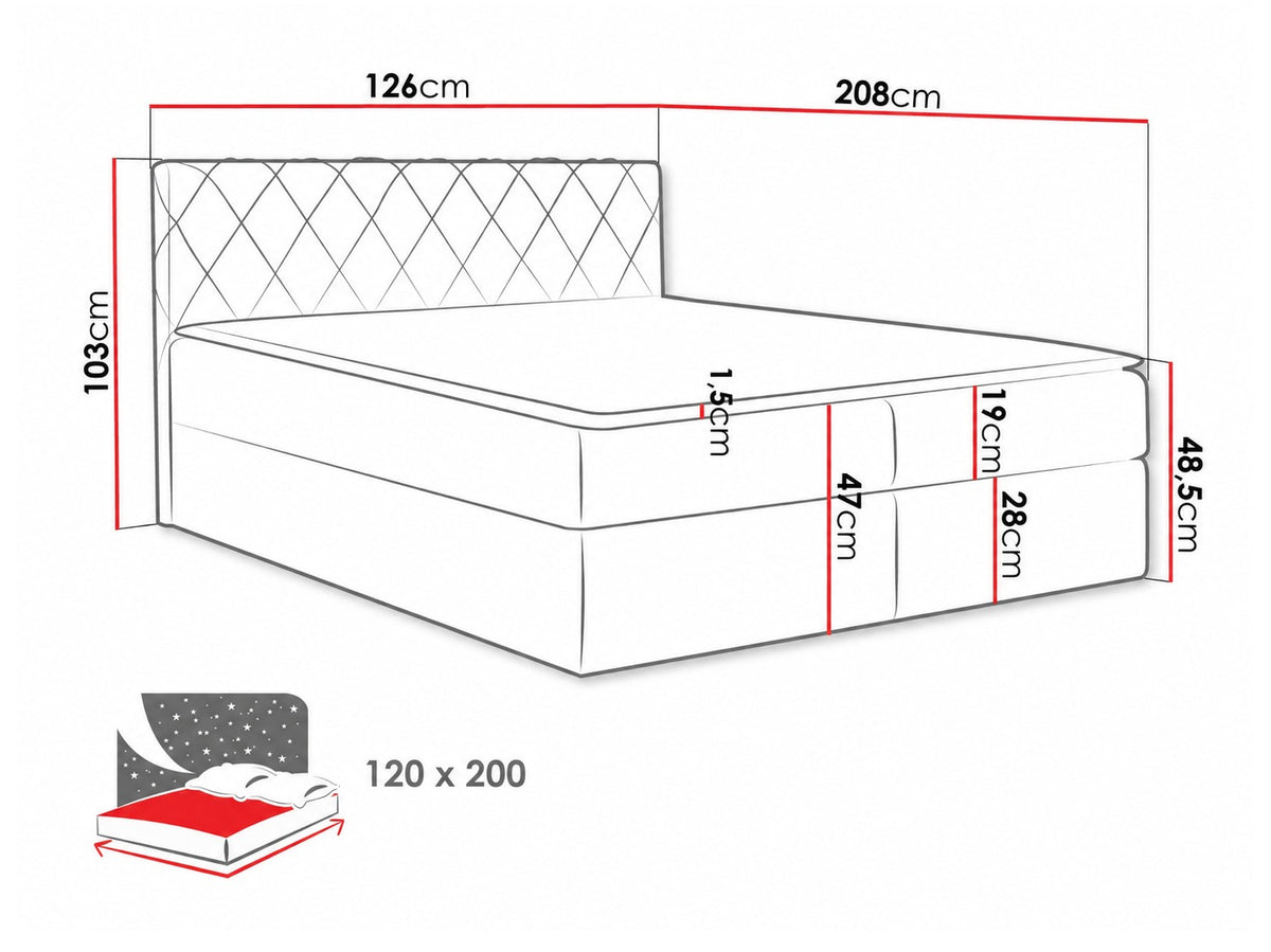 Cama continental 115264 5080113