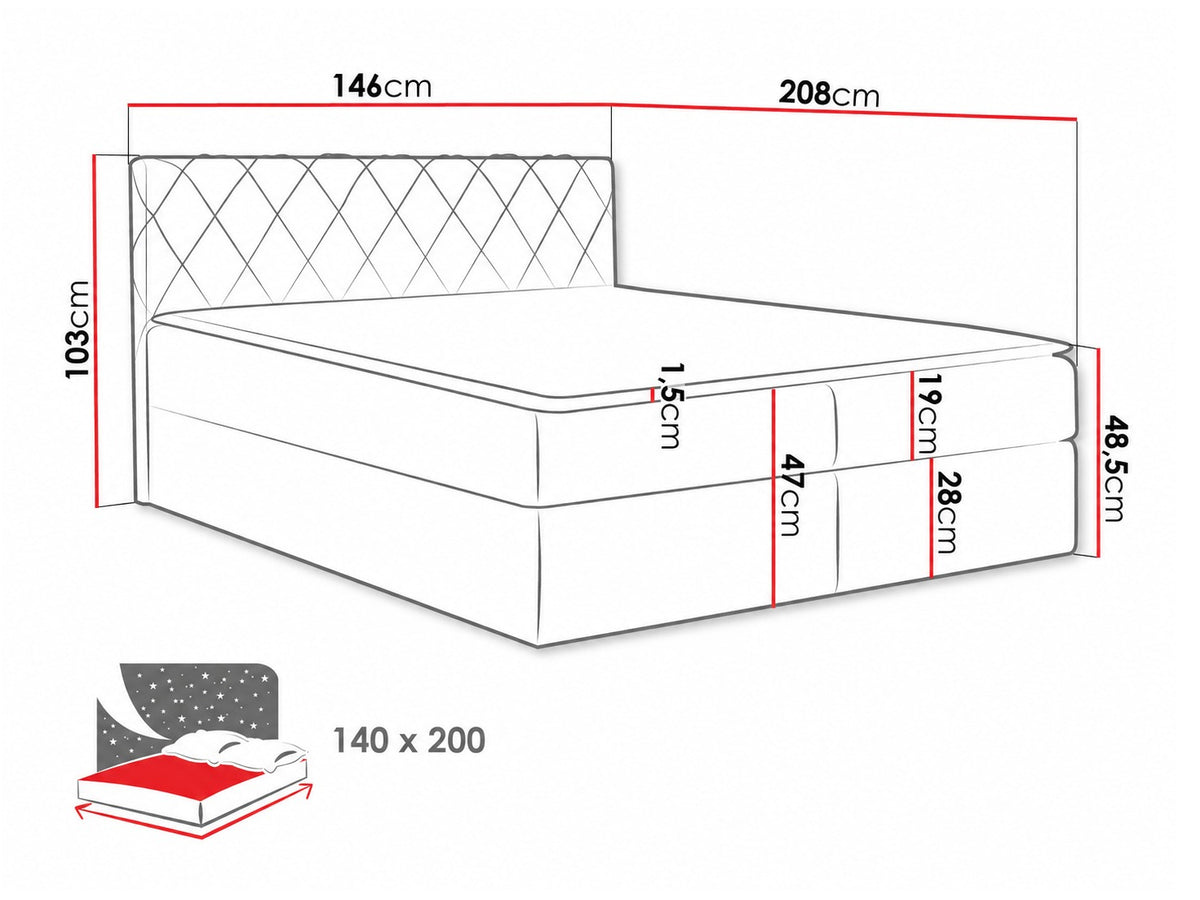 Cama continental 115264 5080116