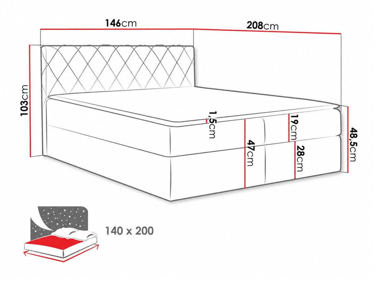 Cama continental 115264 5080119