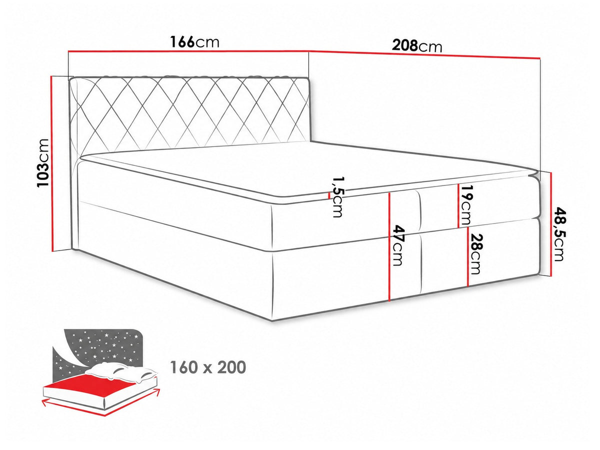 Cama continental 115264 5080125