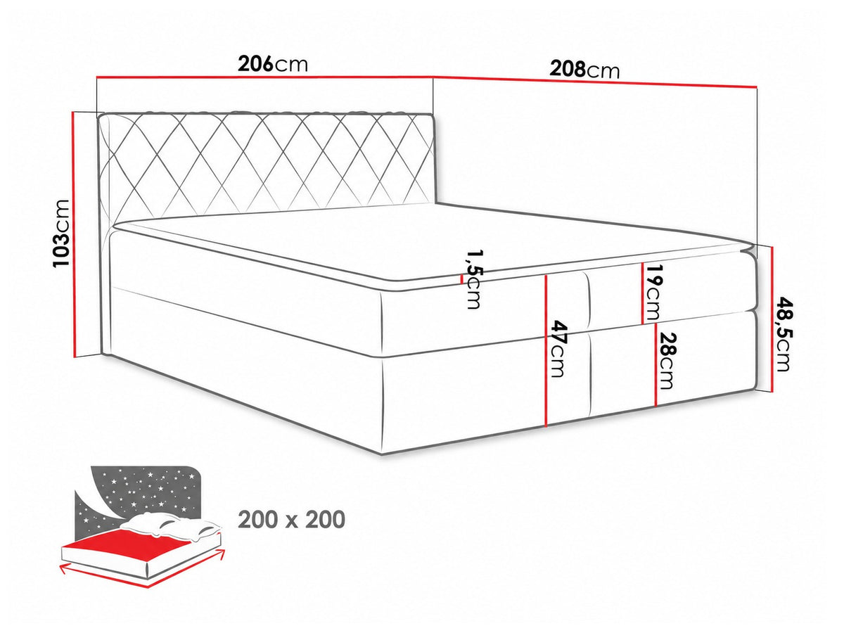 Cama continental 115264 5080133