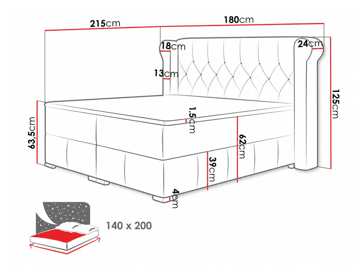 Cama continental 209351 5091112