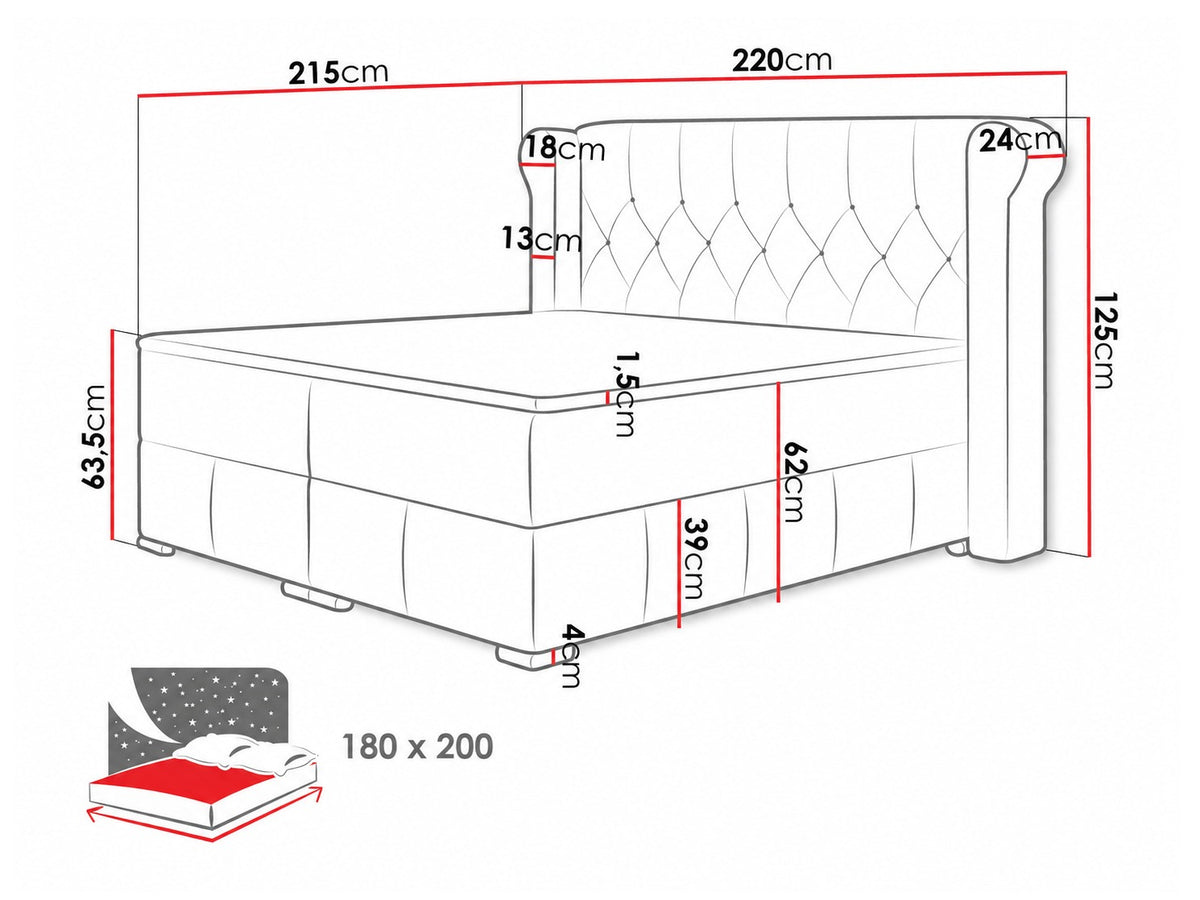 Cama continental 209351 5091117