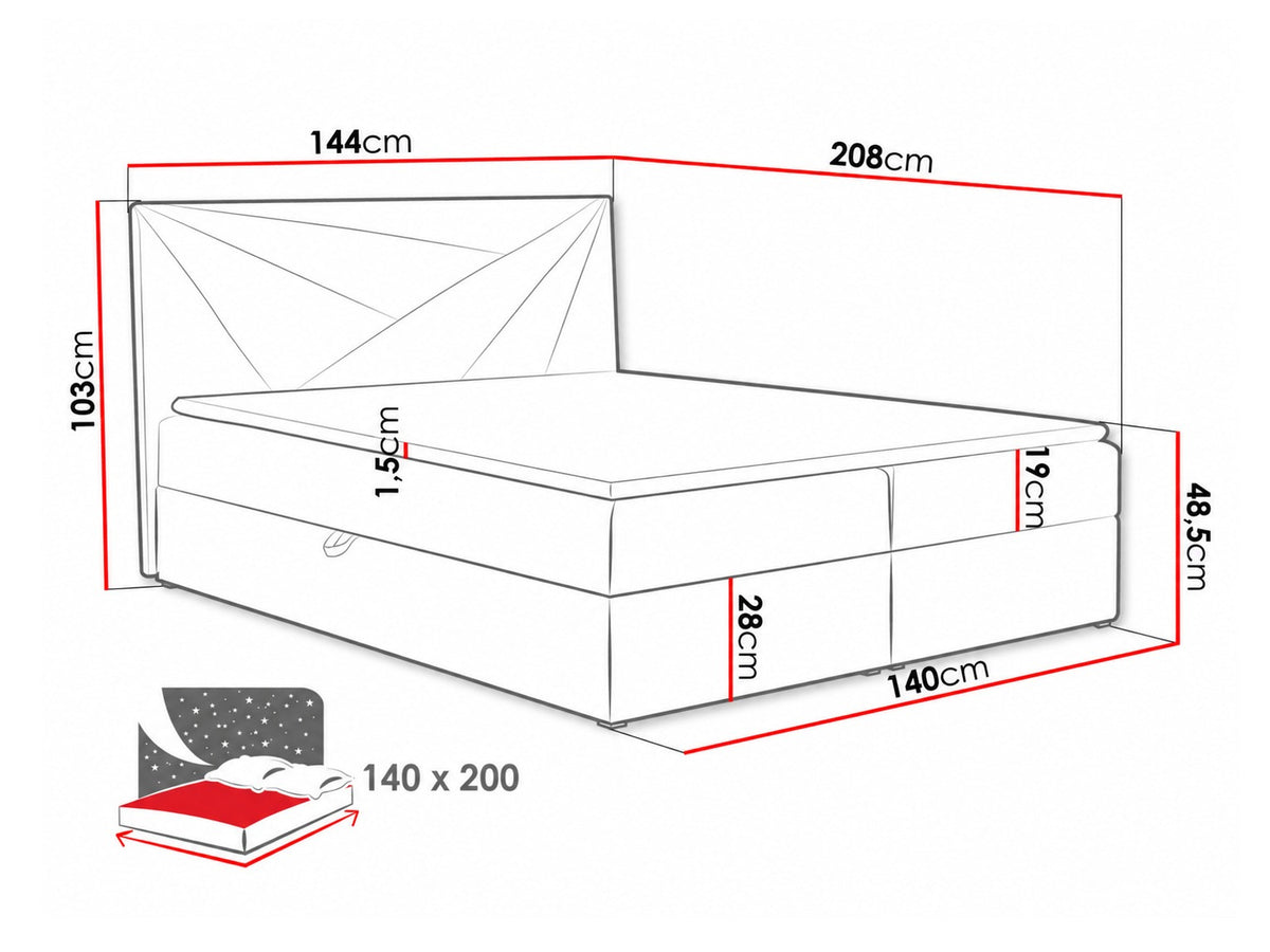 Cama continental 262916 5127541